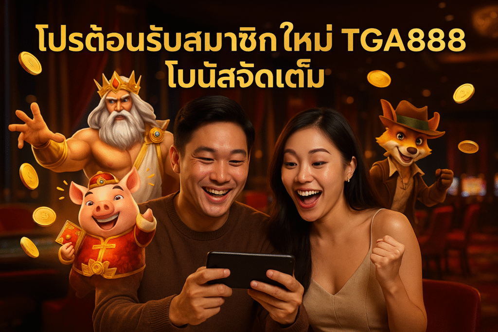 โปรต้อนรับสมาชิกใหม่ TGA888 โบนัสจัดเต็ม